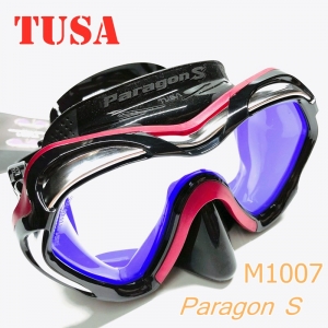 TUSA M1007S 防UV420钢化玻璃潜水面镜 深潜 浮潜面镜